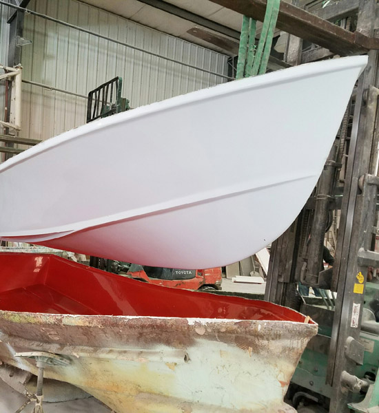 Fresh hulls in the shop